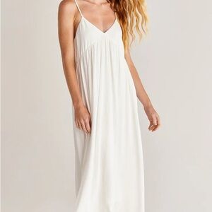 Z Supply Atlas White Midi Dress